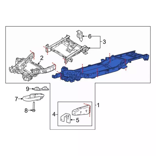 ML3Z5019AS - : Frame Assembly for Ford Image