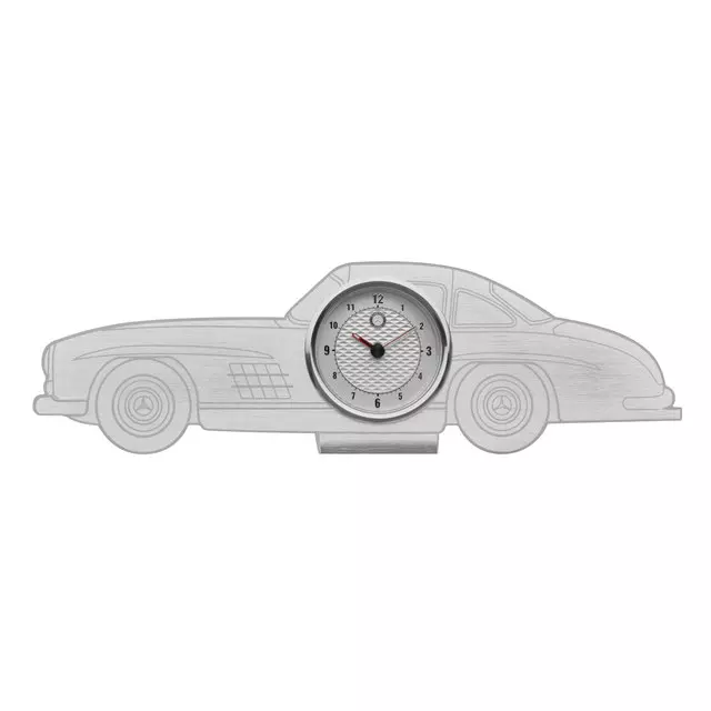 152501300 - : Mer Mbcs Desk Clock 300SL B66041613 Silver for Mercedes-Benz Image
