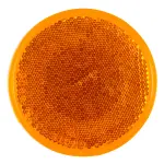 40063 - : Sealed 3" Round Stick-On Reflector, Amber for Grote Lighting Image