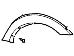 1L2Z16039BBD - Body: Wheel Opening Molding for Ford: Explorer Image