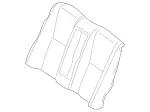 2219206347 - Rear Seat Bench: Outer Cover for Mercedes-Benz Image