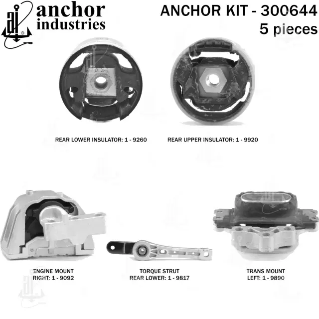 300644 - Engines &amp; Components: Anchor Engine Mount Kit for Anchor Image