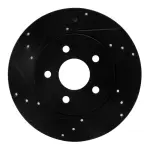 63320013L - : DFC Brake Rotor - Drilled and Slotted - Black for DYNAMIC FRICTION Image