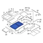 JT4Z5850056B - : Sunroof Frame for Ford: Edge Image