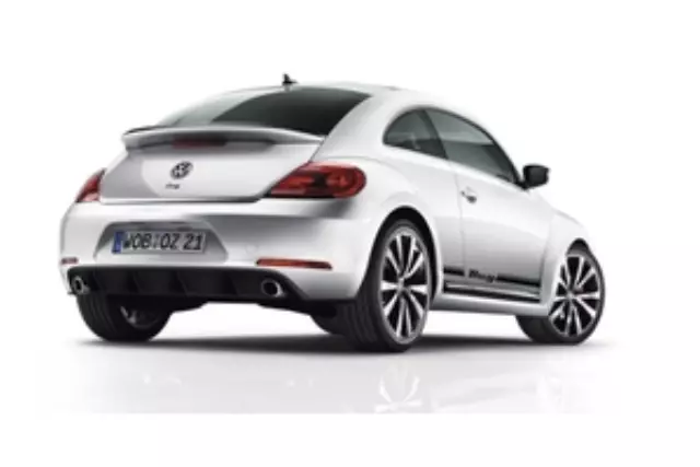 5C0071611AGRU - Exterior: Rear Valance - Primer - Left Exit Exhaust for Volkswagen: Beetle Image