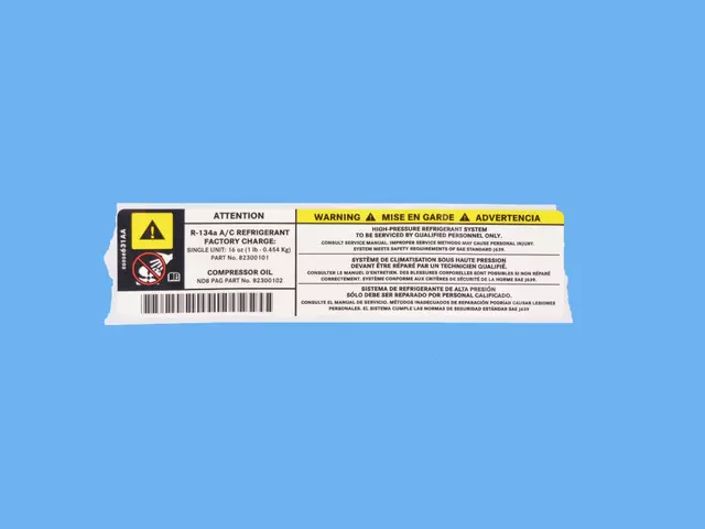 A/c Spec. Label - Mopar (5058631AA)