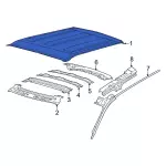 M1PZ7850202B - Body: Roof Panel for Ford: Bronco Sport Image
