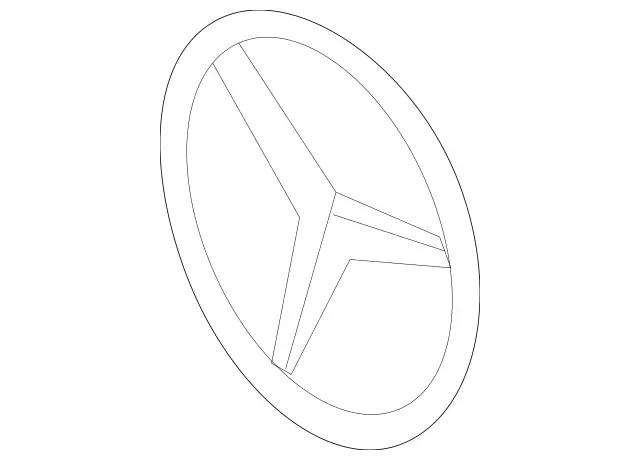 2138170016 - Rear-End Door: Mercedes Star for Mercedes-Benz: E53 AMG, E63 AMG S Image image