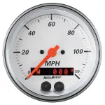 1349 - : GAUGE, SPEEDOMETER, 3 3/8", 120MPH, GPS, ARCTIC WHITE for AutoMeter Image