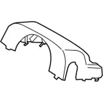 DP5Z3530AF - : Upper Column Cover for Lincoln: MKZ Image