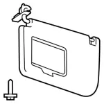 GL3Z1504105EB - Body: Sun-visor for Ford: F-150 Image