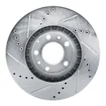 63180066R - : DFC Brake Rotor - Drilled and Slotted - Silver for DYNAMIC FRICTION Image