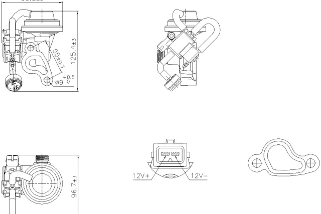 98344 - Emission Systems: Nissens Exhaust Gas Recirculation (EGR) Valve for NISSENS Image