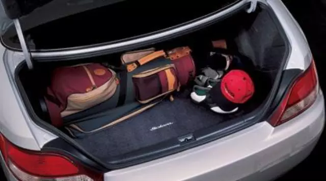 2005-2008 Toyota Rear Carpet Cargo Area Mat Solara Logo Black Solara - Toyota (PT208-06043-02)