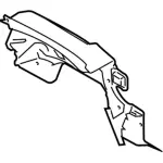 JL3Z1501588D - Body: Insulator for Ford: F-150 Image