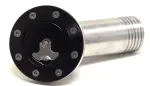 81000033 - : Billet aluminum gas cap for 1967-1968 Camaro, locking, anodized Black. for Ridetech Image