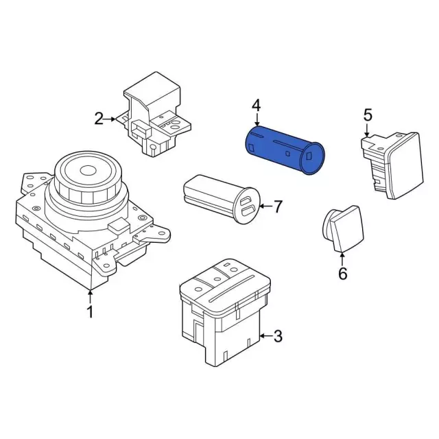 NZ6Z19A464B - : Auxiliary Outlet for Ford: Maverick Image