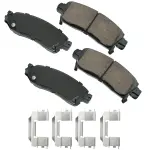 ACT883 - : Akebono ProACT Ultra Premium Ceramic Disc Brake Pad Kit for AKEBONO Image