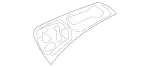 20376015617E94 - Body: Switch Bezel for Mercedes-Benz Image