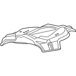 8L2Z1A433A - Body: Spare Carrier for Ford: Explorer | Mercury: Mountaineer Image