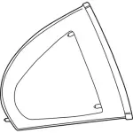 XR3Z6329711AC - Body: Quarter Glass for Ford Image