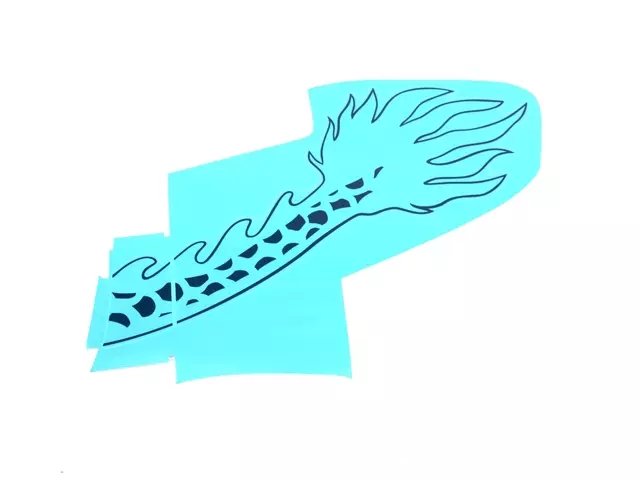 5PC95HA9AA - Exterior Ornamentation: Door Rear Decal for Mopar Image