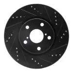 63375014D - : DFC Brake Rotor - Drilled and Slotted - Black for DYNAMIC FRICTION Image