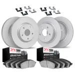 451465014 - : DFC GEOSPEC Coated Rotors with 5000 Brake Pads - Ceramic and Hardware for DYNAMIC FRICTION Image