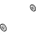 W704642S441 - Suspension: Suspension Track Bar Washer for Ford: Crown Victoria | Lincoln: Town Car | Mercury: Grand Marquis, Marauder Image