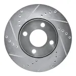 63173010L - : DFC Brake Rotor - Drilled and Slotted - Silver for DYNAMIC FRICTION Image