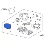 LJ8Z17K707B - : Mirror Glass for Ford: Mustang Mach-E Image