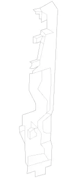2235052900 - Cooling/Auxiliary Heating: Air Duct Segment for Mercedes-Benz: 350SD, Maybach S580, Maybach S680, S500, S580, S580e Image