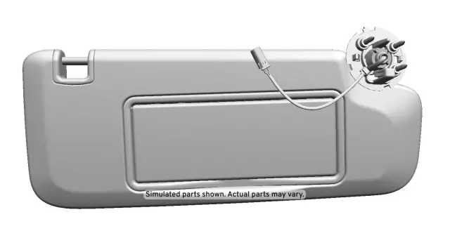 23120703 - : Jet Black Passenger Side Sunshade for GM Image