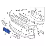 PC3Z17A385AA - Body: License Bracket for Ford: F-250 Super Duty Image