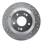 63103050L - : DFC Brake Rotor - Drilled and Slotted - Silver for DYNAMIC FRICTION Image