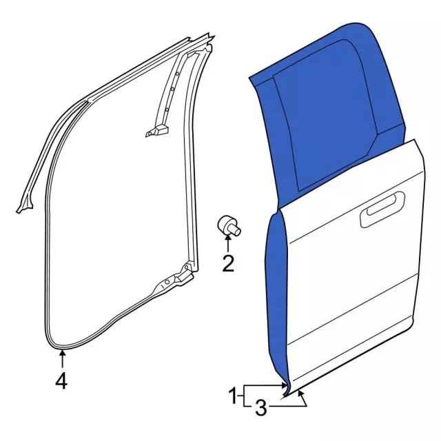 HL3Z1824631B - Body: Door Shell for Ford: F-150, F-250 Super Duty, F-350 Super Duty Image
