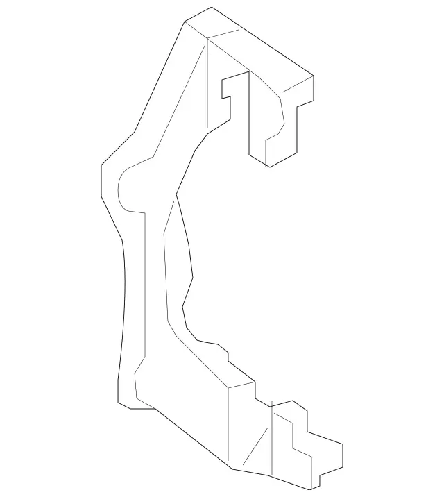 164421070664 - Brakes: Caliper Support for Mercedes-Benz Image