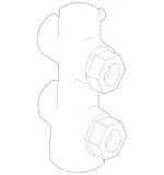 1645010065 - Radiator: Thermostat for Mercedes-Benz: CL550, CL63 AMG, CLK63 AMG, CLS63 AMG, E320, GL320, GL550, ML320, ML63 AMG, R320, R350 Image