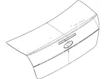 8S4Z5440110A - Body: Trunk Lid for Ford Image
