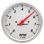 1399 - : GAUGE, TACHOMETER, 5", 8K RPM, IN-DASH, ARCTIC WHITE for AutoMeter Image