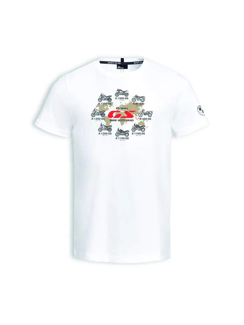 MENSTSHIRT45YEARSGSWHITE2025 - : Mens 45 years GS T-Shirt for BMW-Motorrad Image