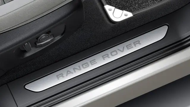 LR115869 - Exterior: Sill Treadplates - Bright Finish, Front, Lhd for Land Rover: Range Rover Evoque Image