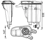 CRT95000S - : Engine Coolant Reservoir for Behr Image