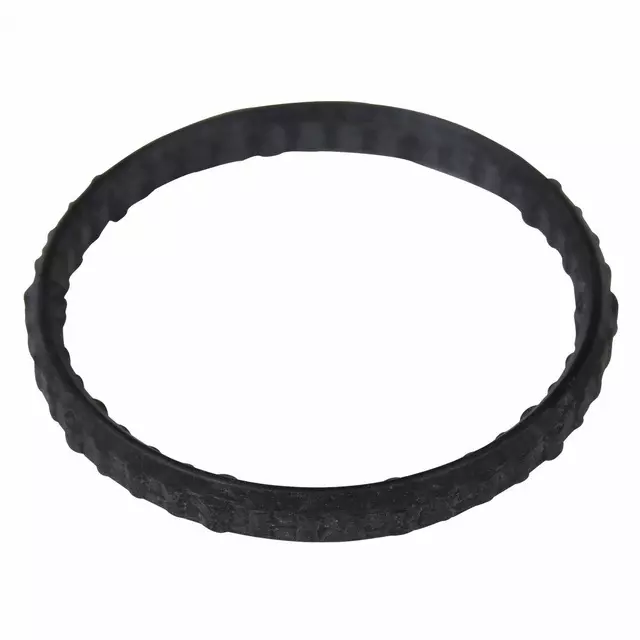 7T4Z8590A - Cooling System: Thermostat Housing Gasket for Ford: Edge, Expedition, Explorer, F-150, Flex, Fusion, Mustang, Police Interceptor Sedan, Police Interceptor Utility, Taurus, Taurus X, Transit-150, Transit-250, Transit-350, Transit-350 HD | Lincoln: Continental, MKS, MKT, MKX, MKZ, Navigator | Mercury: Sable Image