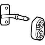 5L1Z5A246AA - : Exhaust System Hanger Bracket for Ford Image