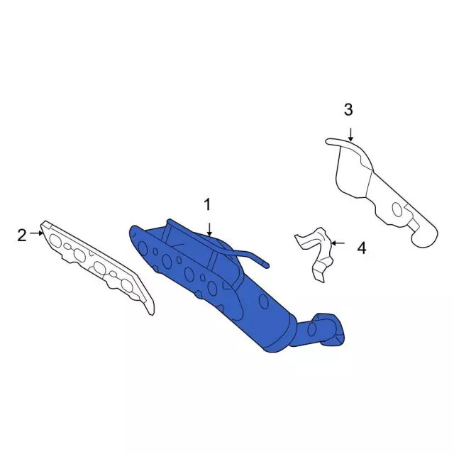 7E5Z5G232A - : Exhaust Manifold for Ford: Fusion | Mercury: Milan Image