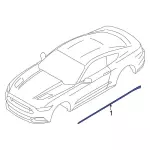 KR3Z6320001AA - Body: Stripe Tape for Ford: Mustang Image