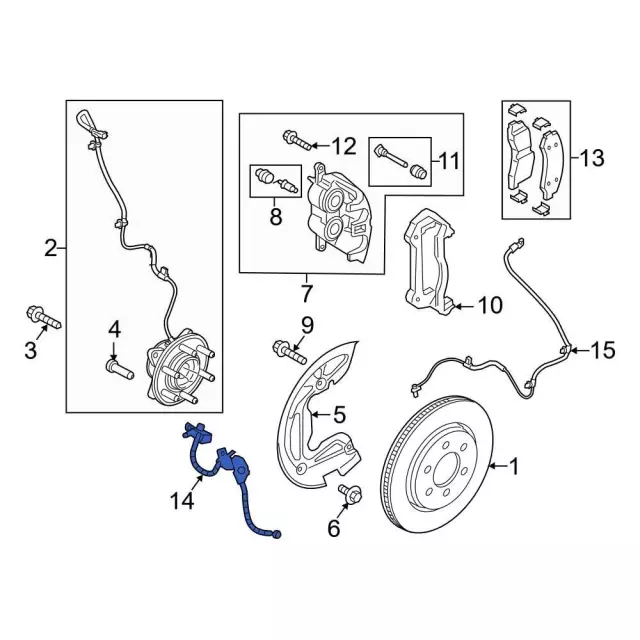 ML3Z2078V - Brakes: Brake Hydraulic Hose for Ford: F-150 Image