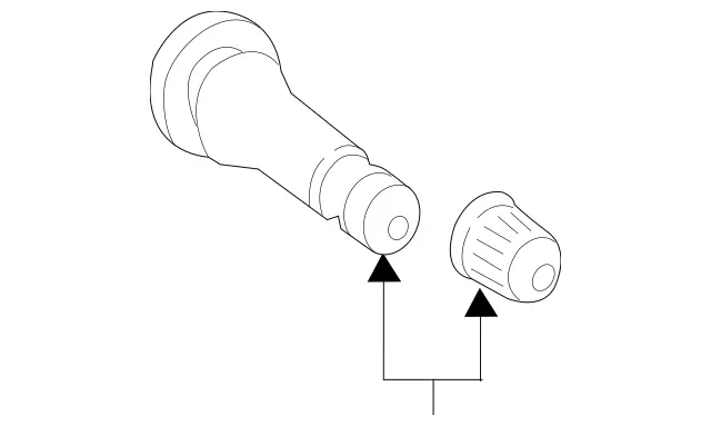 400291364 - Wheels: Tire Valve for Mercedes-Benz Image