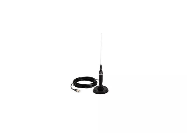 68650467AA - : Cobra Magnet-mount Antenna, 18.5-inch for Chrysler: Pacifica, Voyager | Dodge: Durango, Hornet, Ram 1500, Ram 2500, Ram 3500 | Jeep: Compass, Gladiator, Grand Cherokee, Grand Cherokee L, Grand Wagoneer, Grand Wagoneer L, Wagoneer, Wagoneer L, Wrangler | Ram: 1500, 1500 Classic, 2500, 3500 Image